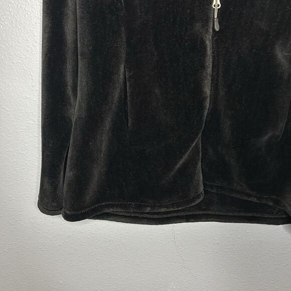 32 Degrees Black Faux Fur Soft Full Zip Jacket Size XL - Picture 6 of 8